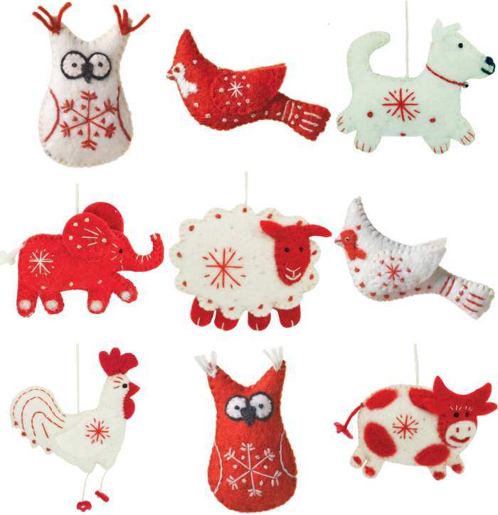 Wild Woolies Snowflake Collection Set of 9